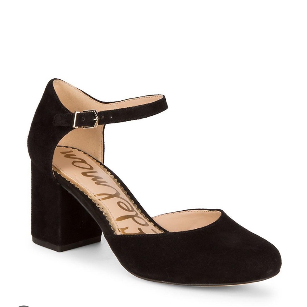 Sam Edelman black suede Clover heels
